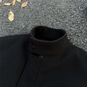 XZ518-1-MY298 冬季新款呢料棉衣立领棉服外套潮图片