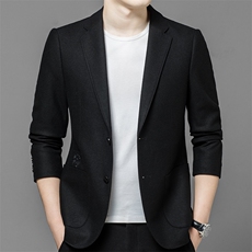 新款男士休闲中年男款羊毛外套秋冬款羊毛西服上衣ASD95182-P345，男装西服，电商B212（原钱塘6029）