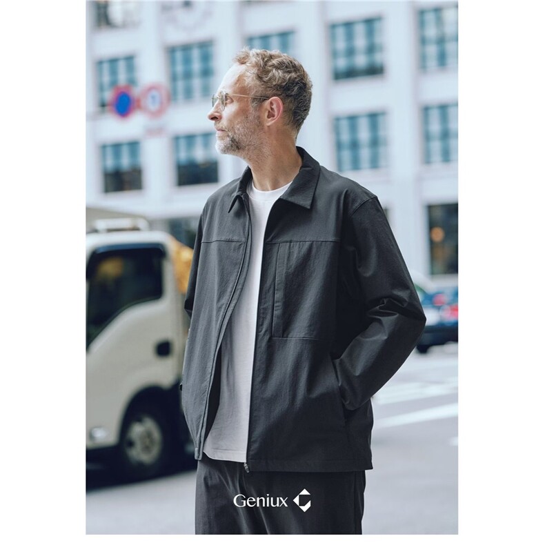 W10422-P78网图现货潮牌百搭工装上衣翻领高级感休闲夹克外套,男装夹克,星座1608
