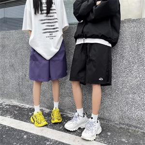 运动短裤透气休闲双层网五分裤子独特慵懒健身跑步沙滩裤 DK38图片