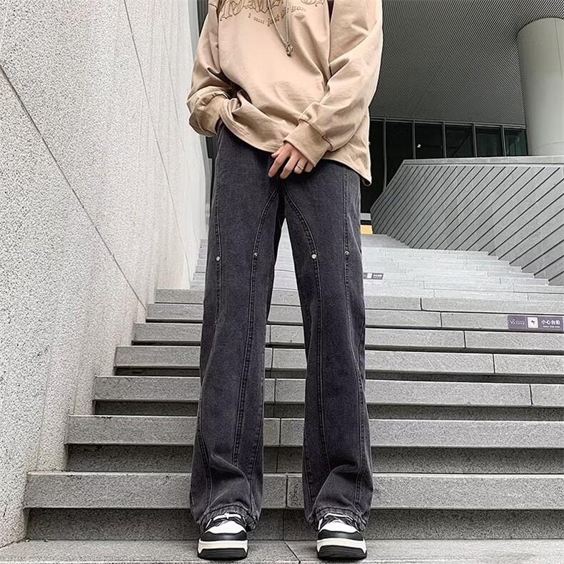 美式牛仔裤男春秋新款休闲直筒裤NC917P40,男装牛仔裤,星座1116-2