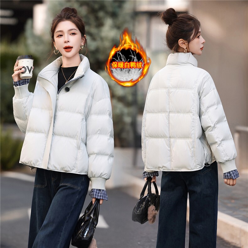 2025冬装新款时尚保暖优雅范羽绒服,女装羽绒服,鑫鑫格