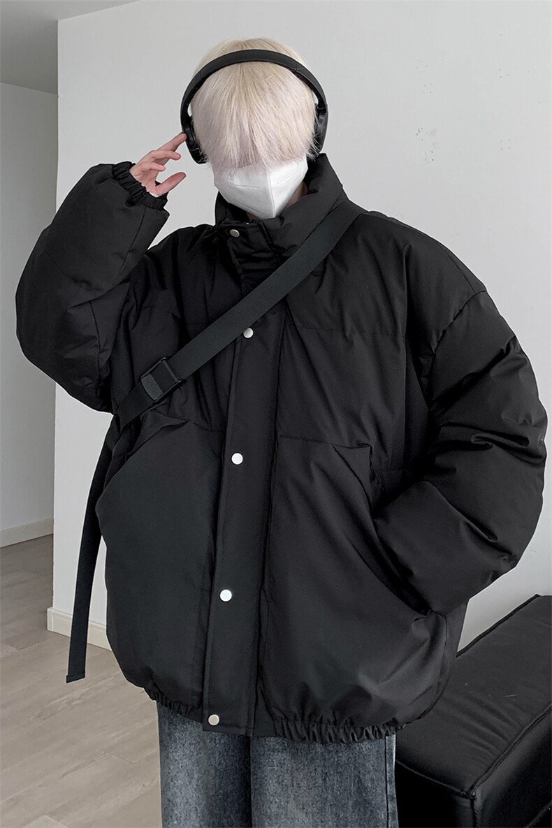 美式高街大口袋立领棉衣外套面包服109特P95,男装棉衣,电商A309