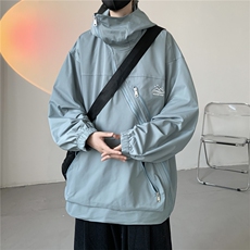高品质防水连帽冲锋衣斜门襟外套夹克cwy233-P85控118，男装夹克，电商B370