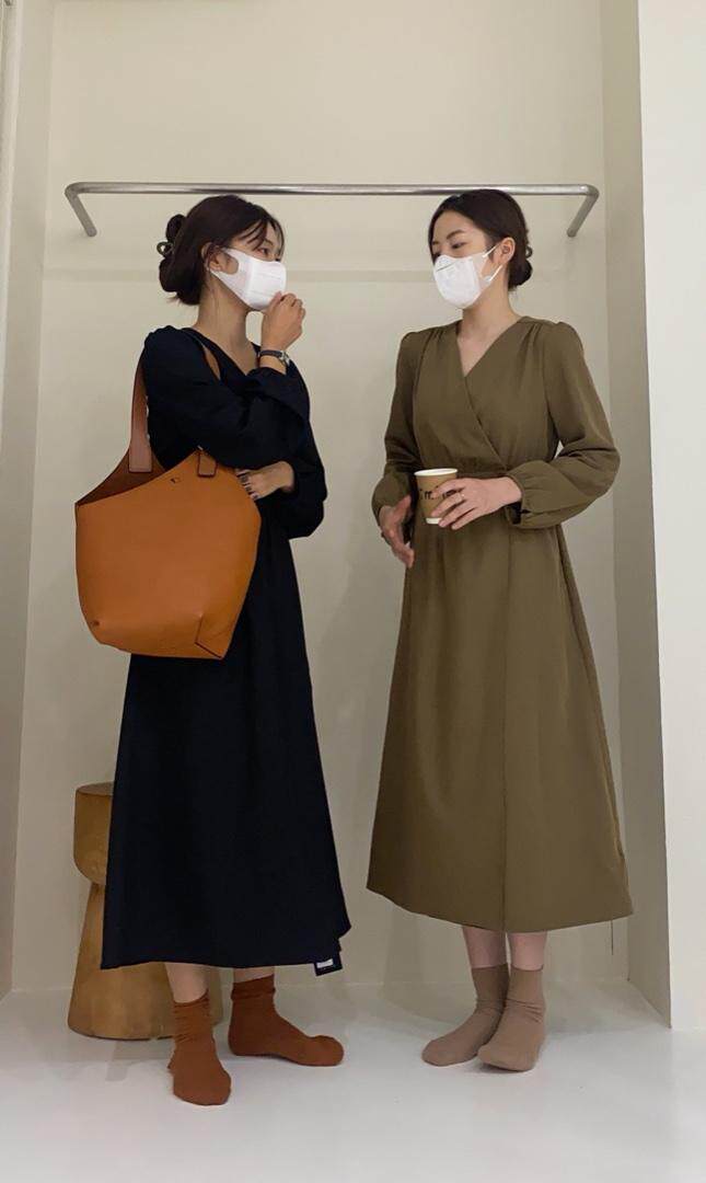 秋季连衣裙，女装连衣裙，唇蔻