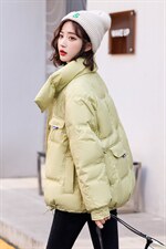 2021年冬季加厚常规立领简约休闲时尚羽绒服ins女，女装羽绒服，韩蜜菓
