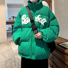 ！2023冬季新款男士毛巾绣立领棉衣情侣加厚棉服MYTC157特P95，男装棉衣，电商B220