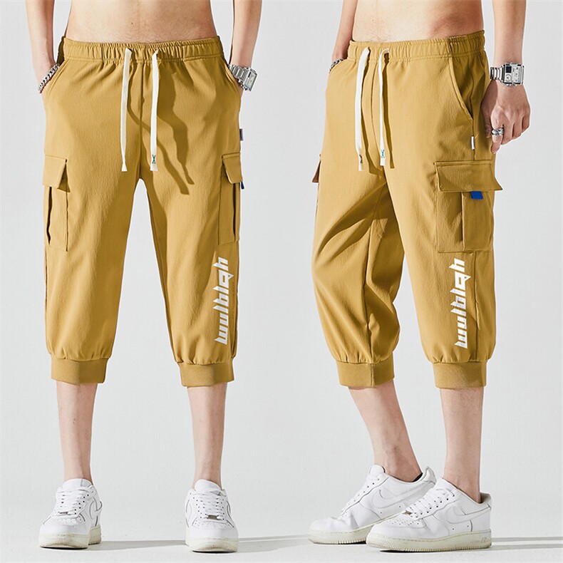 2025夏季新款男士七分裤时尚休闲马裤潮流男裤子KZ1066-P28,男装休闲裤,星座217-4