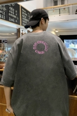 量大优可提供视频2024夏新美式短袖T恤HD019-1-T24217-P18，男装T恤，电商019-1