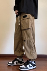 港风工装休闲裤男宽松直筒束脚伞兵裤KP806P50，男装休闲裤，星座1204-3