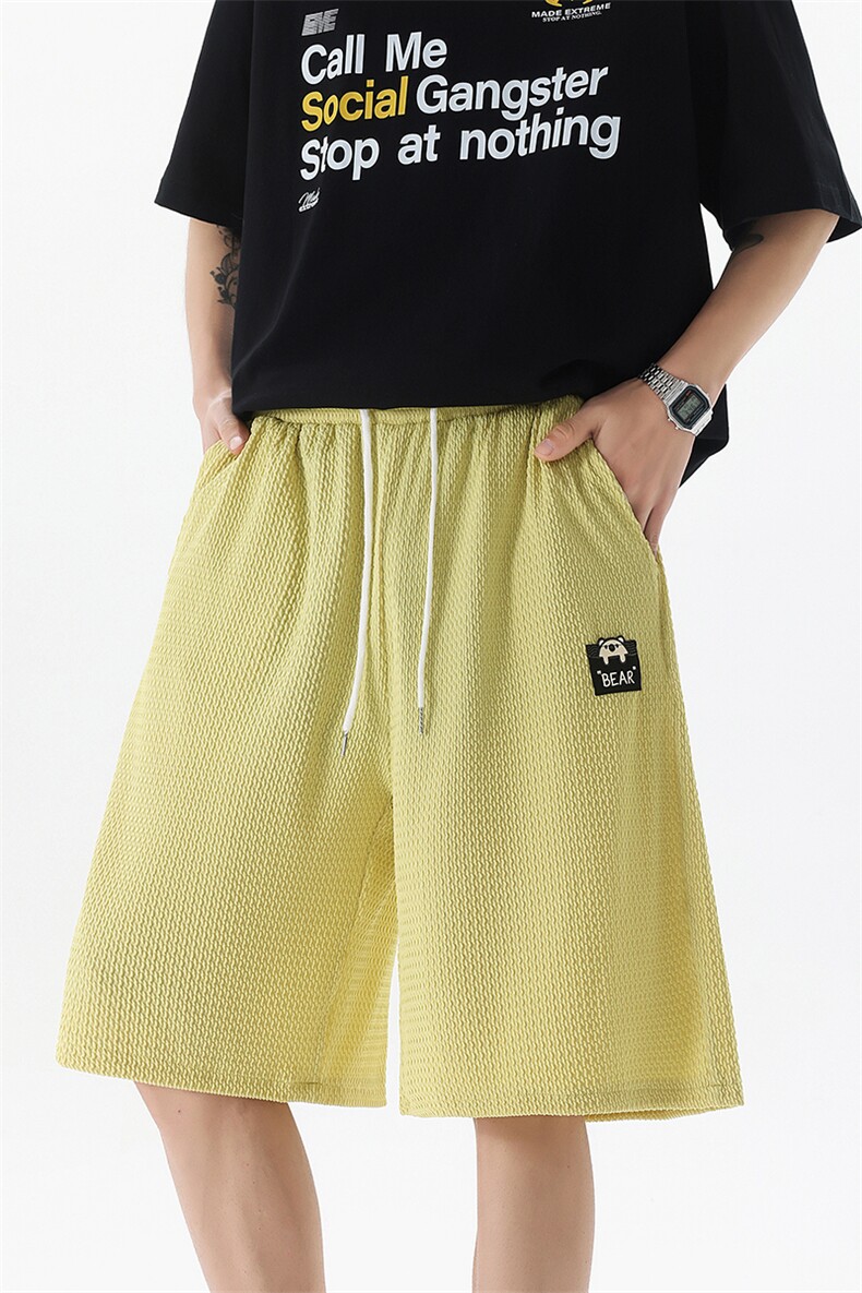8XL-M2025夏季特大码阔腿短裤男高街ins宽松垂感休闲裤DK1510P45,男装牛仔裤,电商D206-1