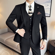 SJT811-P2002025春夏时尚男士单扣西服三件套装礼服，男装西服，星座507A（原星座306B-2）