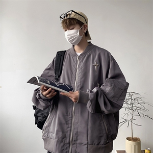 春秋季棒球服外套男2023新款宽松高级感学生情侣夹克潮JK08723-60图片