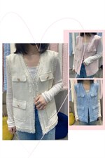 小香风马甲，女装马甲，爱俪佳娜