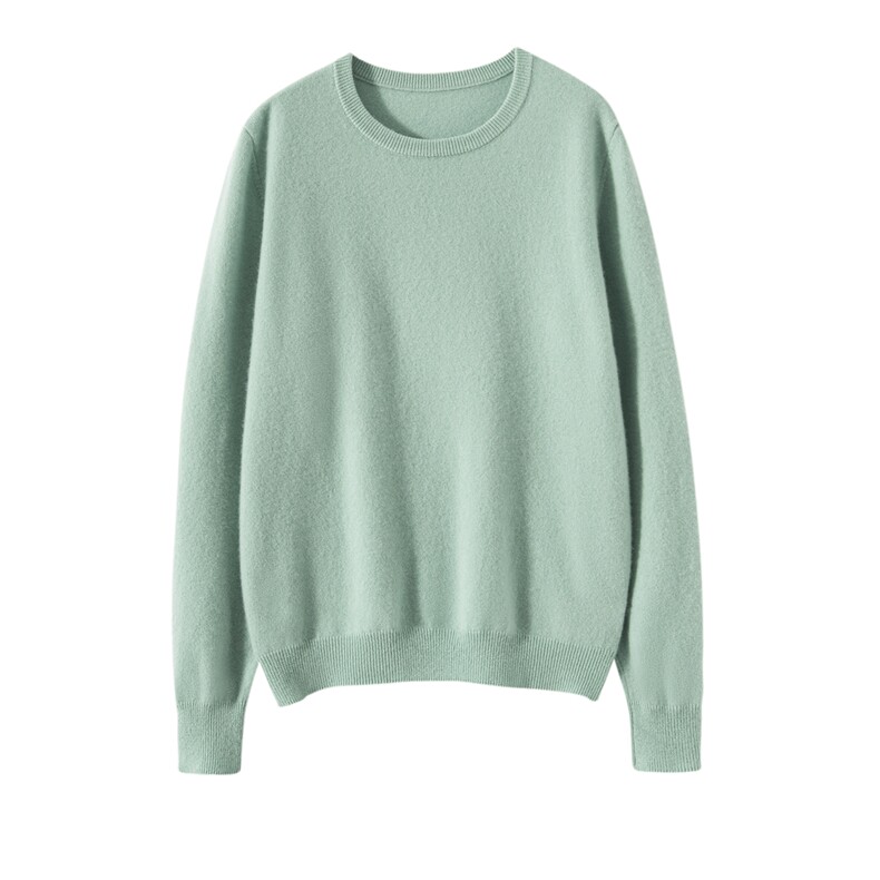 2025年秋季时尚百搭通勤简约休闲圆领羊绒衫，女装羊绒衫，轻暖羊绒