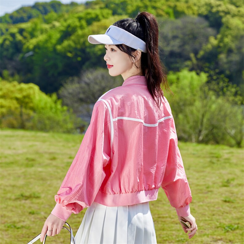 韩版宽松显瘦棒球服短款外套女夏季新款上衣休闲182-8378P95K148,女装防晒衣,帛香坊