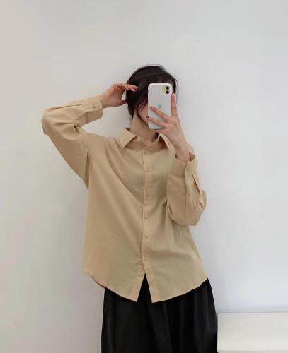 薄荷棉衬衫，女装衬衫，FMV