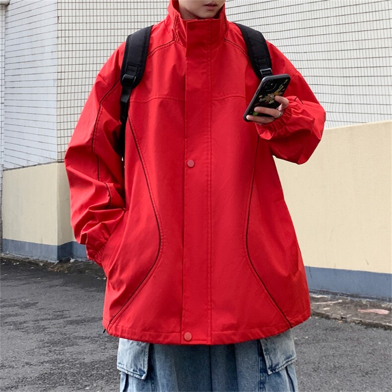 JK118/P65加棉P85秋冬冲锋衣男夹克加棉加厚棉衣外套防水宽松大码,男装棉衣,电商基地A050
