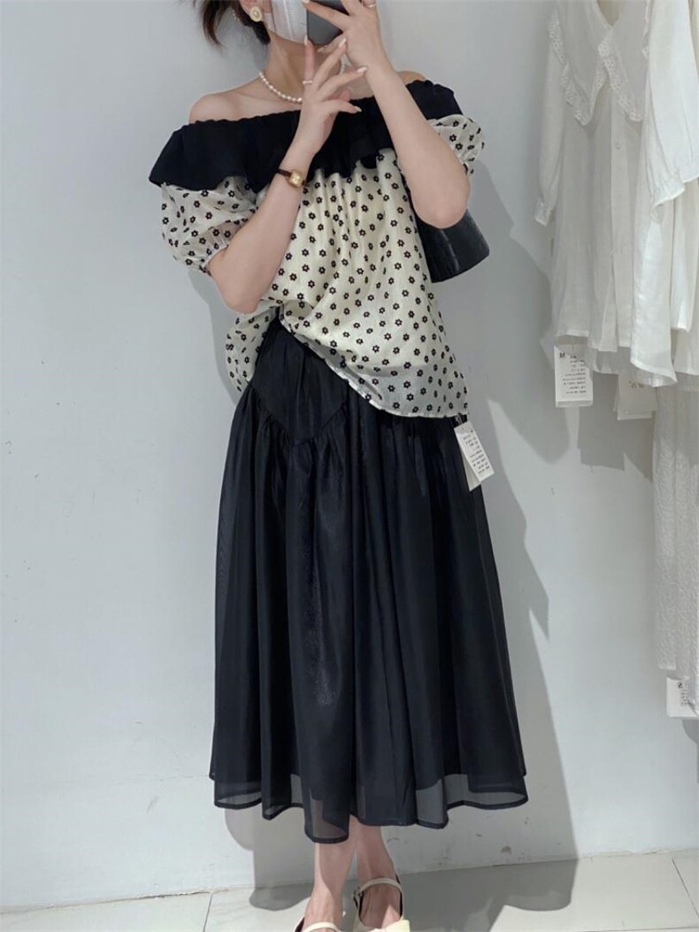 荷叶边小衫，其它，驿谷