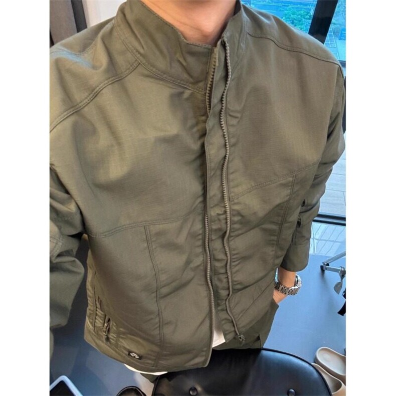 绿色工装立领外套棒球服美式飞行员夹克JK2233特P70,男装夹克,星座908-1