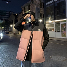 坎肩现货刺绣立领宽松外套马甲时尚男款韩版羽绒服拼接男女款，男装背心/马甲，星座301D-5(原星座1415）