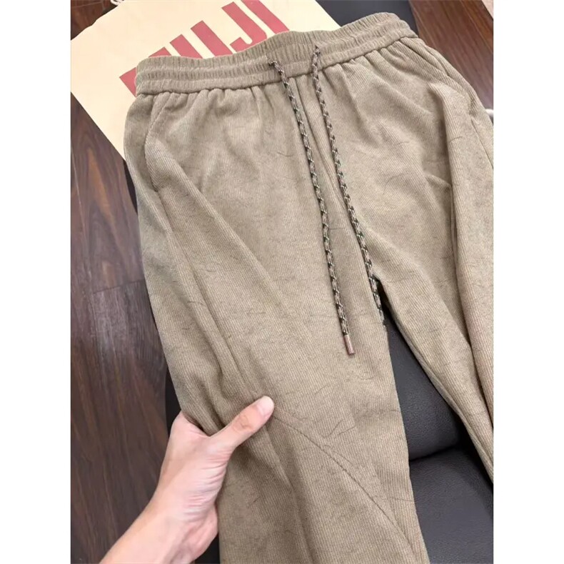 美式直筒休闲裤男新款美拉德裤子阔腿裤垂感卫裤长裤LG177-P35,男装休闲裤,星座1008
