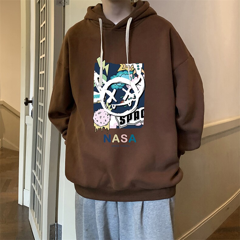 纯棉连帽卫衣男大码运动帽衫宽松薄WY2275-P35,男装卫衣,电商A040