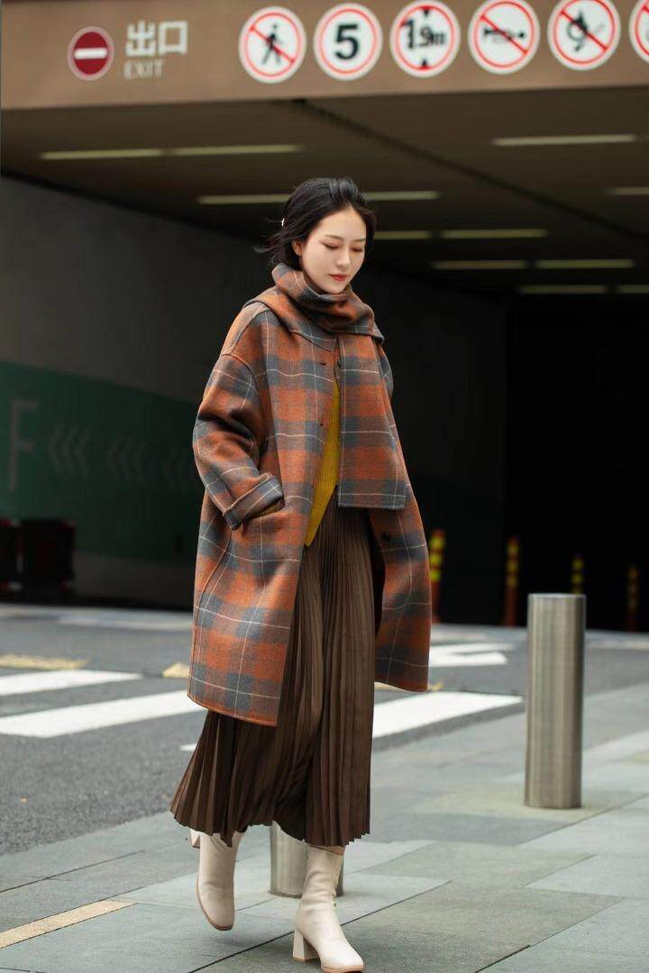 自产双面羊绒大衣，其它，恩+