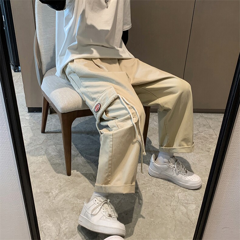 春季ins直筒工装阔腿裤男休闲裤宽松韩版潮牌学生裤子k3405-p35,男装休闲裤,星座1008
