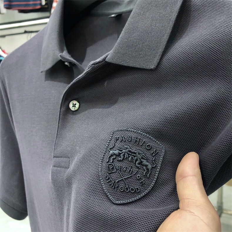 保罗男士短袖T恤翻领半袖薄款2023夏季新款中年商务休闲polo衫男,男装Polo衫,电商B212（原钱塘6029）