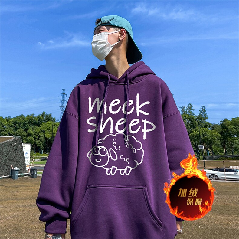500克重磅秋冬美式加绒加厚卫衣外套DL1616常规特P35加绒特40,男装卫衣,电商A486