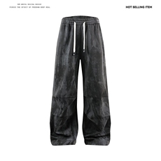 K216/特P40新品扎染工装休闲裤美式高街痞帅直筒裤泼墨长裤子，男装休闲裤，电商基地A050