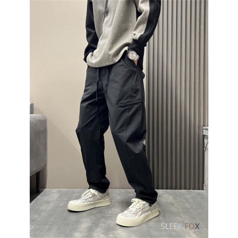1506/QGY100/P45男士潮流百搭宽松户外运动弯刀裤工装哈伦长裤,男装工装外套,星座1506