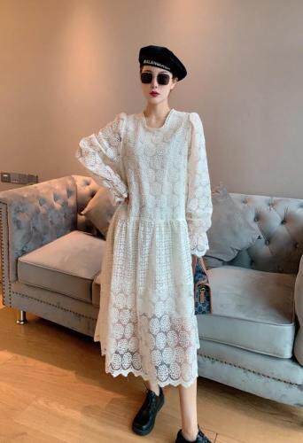 2021秋季新款韩版高品质欧根纱连衣裙，女装连衣裙，程稀