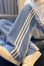 8XL-M特大码2024高级感小众牛仔裤长裤高街美式拼接休闲裤K959P78，男装休闲裤，电商D206-1