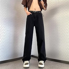 美式vibe裤子高街水洗牛仔裤男设计感小众拉链裤Z101P42，男装牛仔裤，星座1116-2