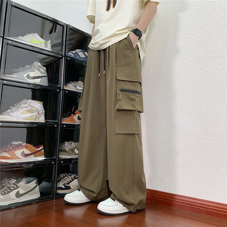 冰丝防水拉链休闲裤K016模特酒店景92%聚酯纤维8%氨纶(S-2XL)TP28,男装休闲裤,电商A088
