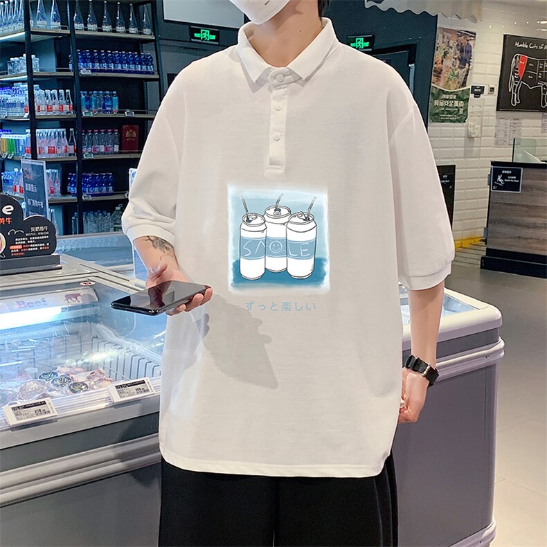 PL57148-P35翻领短袖polo衫男大码胖子半袖t恤男有领保罗衫模特,男装Polo衫,电商A040