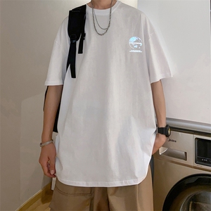 主推款纯棉港风M-5XL男生短袖宽松潮t恤衫XZ109-1-T086-P28图片