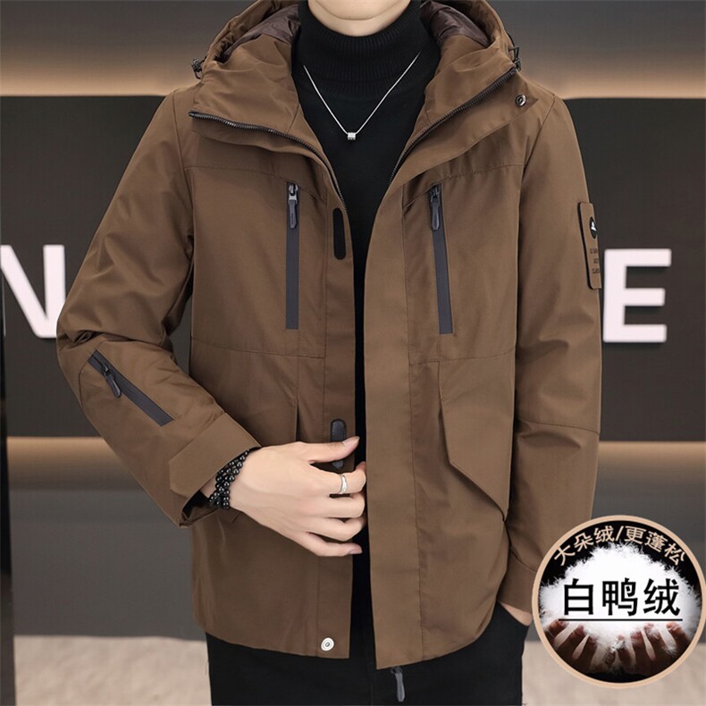 标90绒秋冬新款加厚防风白鸭绒工装防寒羽绒服外套上衣9788P228,男装羽绒服,电商B226-2（原B217-2）