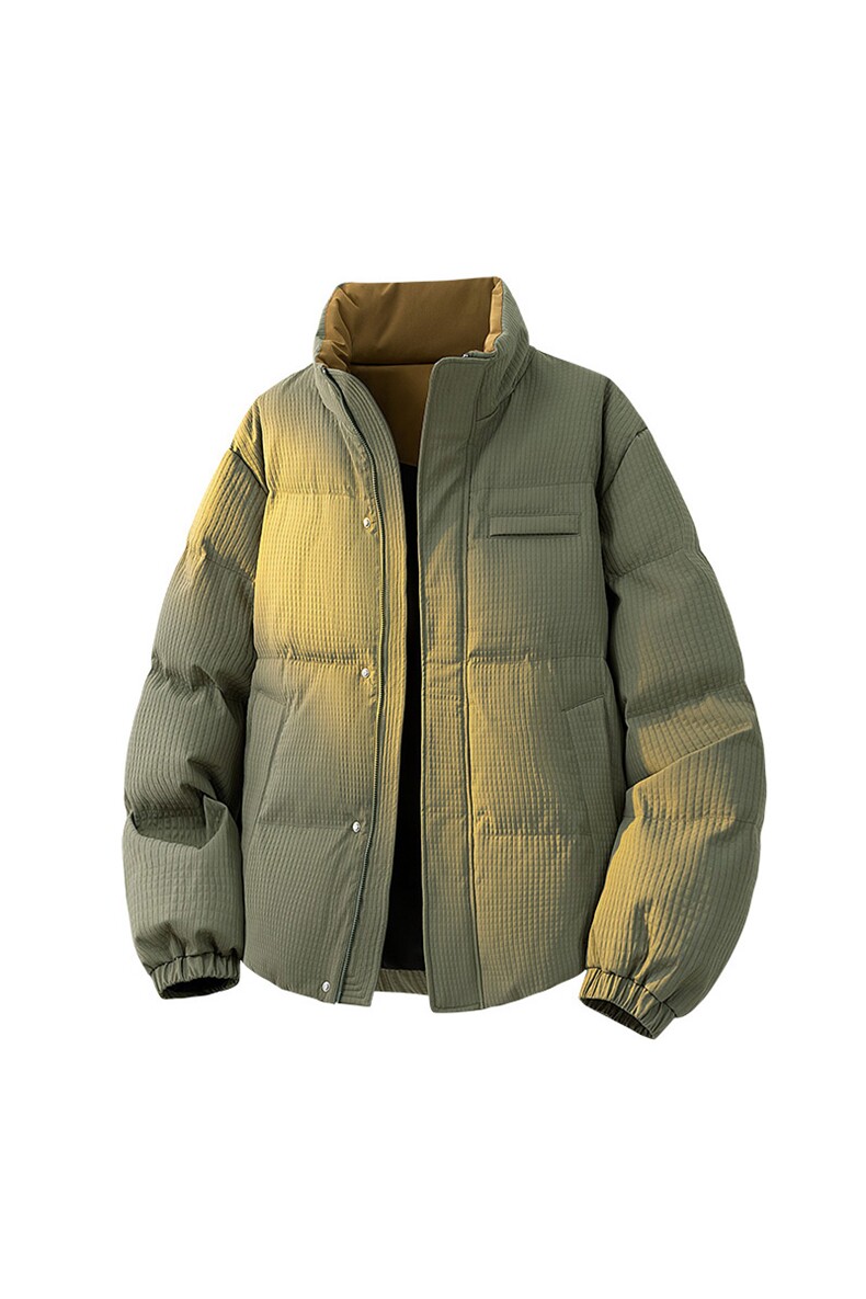 高街肌理感立领羽绒服情侣新玉米格冬装90白鸭绒SYR2601-P240,男装羽绒服,星座610B-1