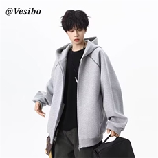 1506/QW3480/P49美式开衫连帽卫衣外套百搭夹克宽松潮流男装，男装夹克，星座1506