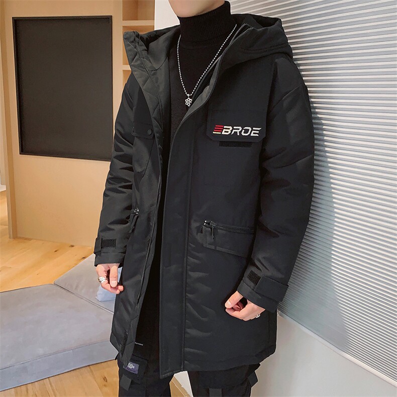 羽绒服男中长款2021新款韩版潮款冬季外套DS577T,男装羽绒服,电商A102