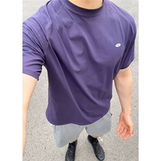 【档口现货】DT01-特批30紫色龙鳞打孔带防晒吊牌速干透气短袖，男装防晒衣，星座603-2