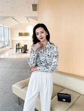 春装新款抽象艺术画通勤优雅，其它，可艺尚