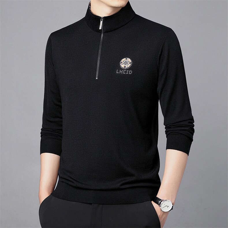 CM61096钱塘2020-2中年男士时尚休闲百搭简约秋季新款长袖T恤P100,男装T恤,钱塘207-2