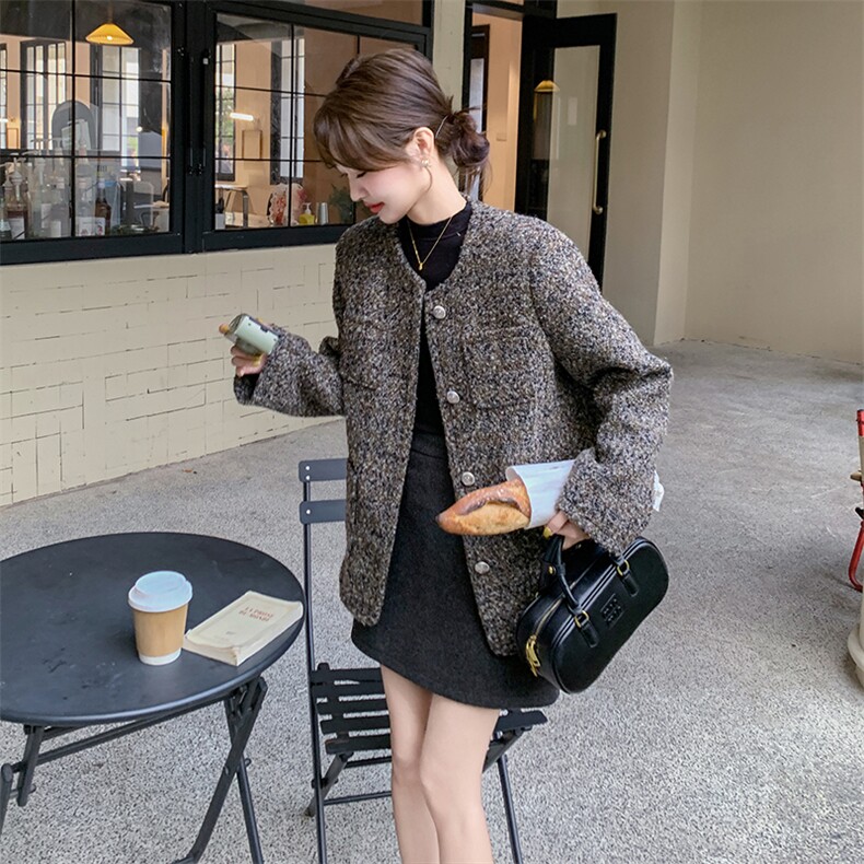 2024年冬季新款小香风外套女0157,女装短外套,浙宝069