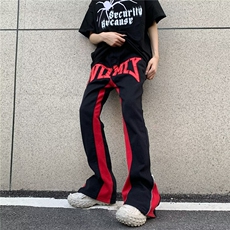 美式街头子母贴布裤脚牛仔裤男女vibe高街嘻哈宽松长裤RK786-P67，男装牛仔裤，星座412-3