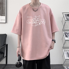 麂皮绒短袖t恤男大码半袖男JD82404-P25，男装T恤，电商A040