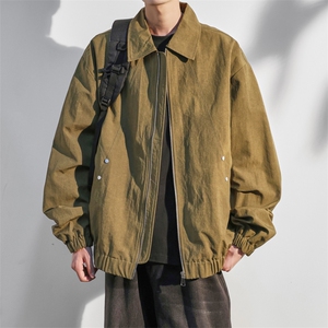 JK8865-P78 L-9XL2025秋冬新款大码翻领夹克外套 控128图片